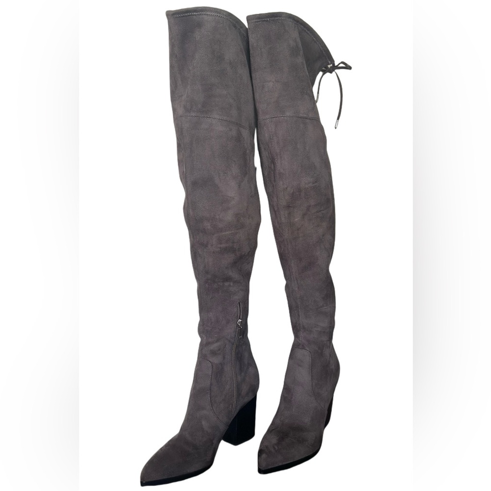 Marc Fisher Gray Over-the-Knee Boots